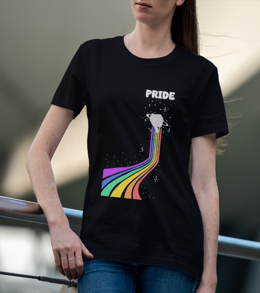 Pride Rainbow Space Hand Magic T-Shirt