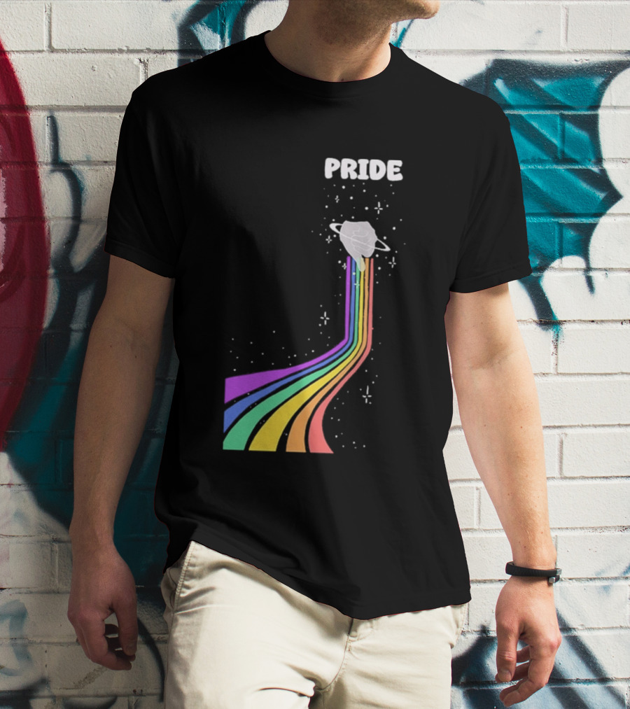 Pride Rainbow Space Hand Magic T-Shirt