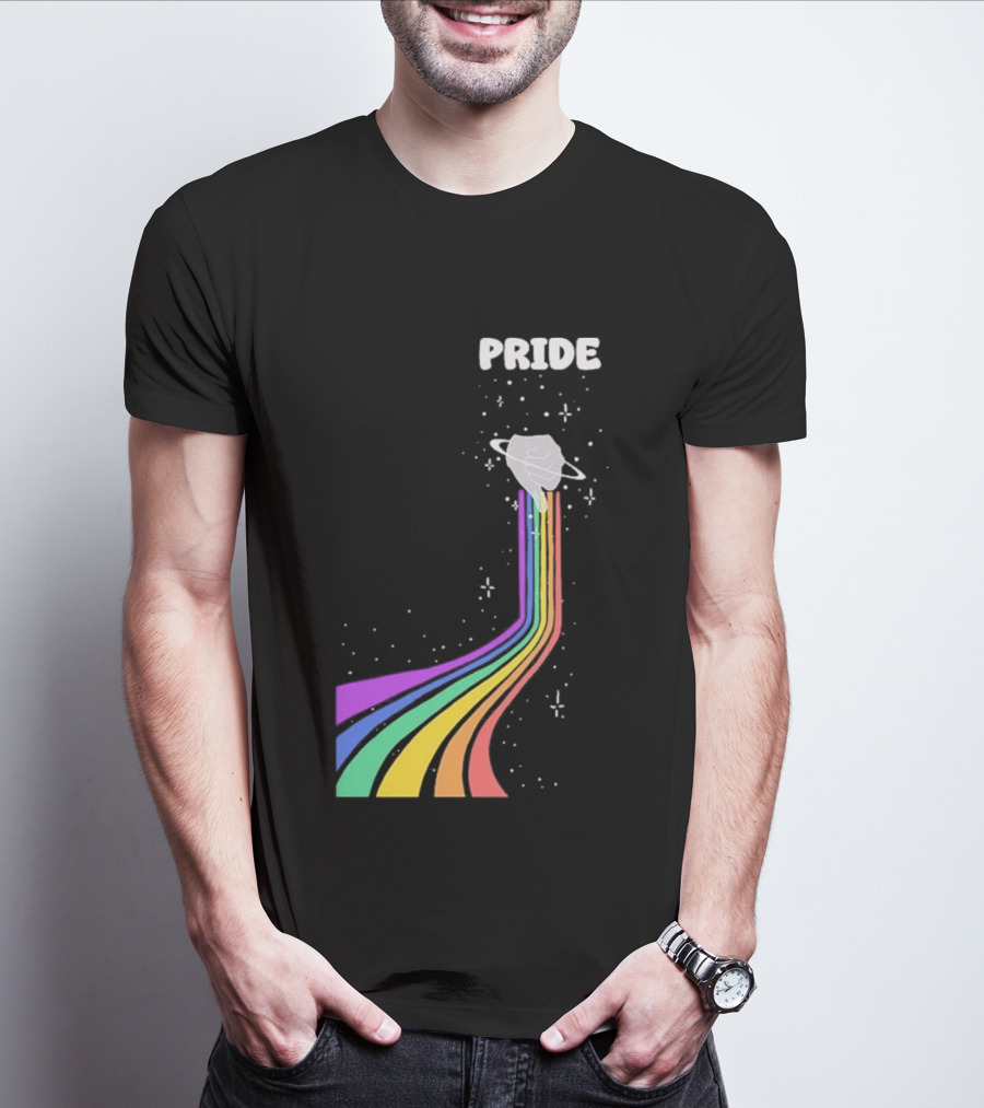Pride Rainbow Space Hand Magic T-Shirt
