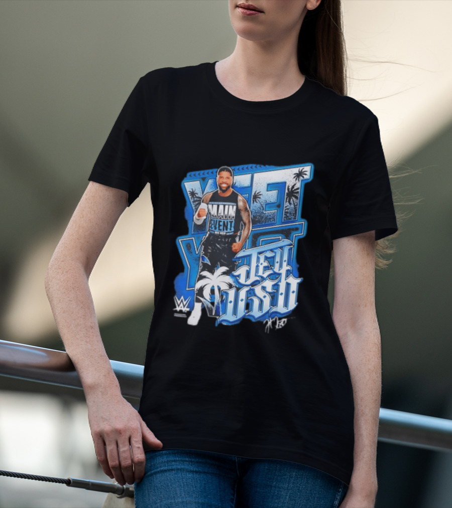 WWE Jey Uso Main Event Yeet Palm Trees Wrestling T-Shirt