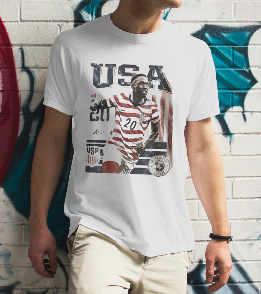 USA Soccer No. 20 United States Soccer Folarin Balogun T-Shirt