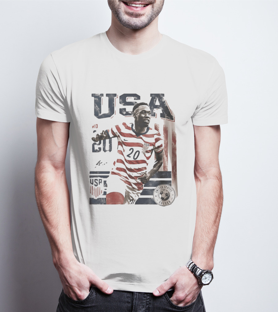 USA Soccer No. 20 United States Soccer Folarin Balogun T-Shirt