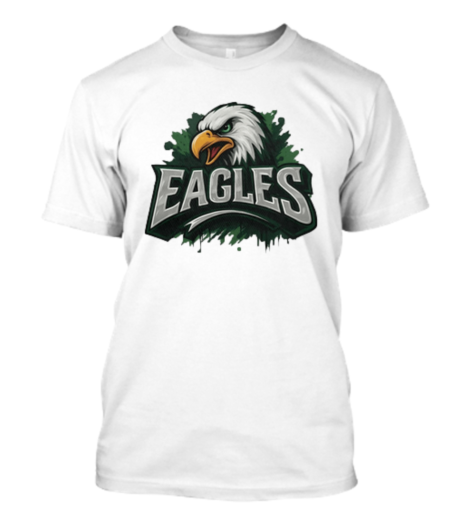 Philadelphia Eagles Distressed Graffiti Style Eagles Head T-Shirt