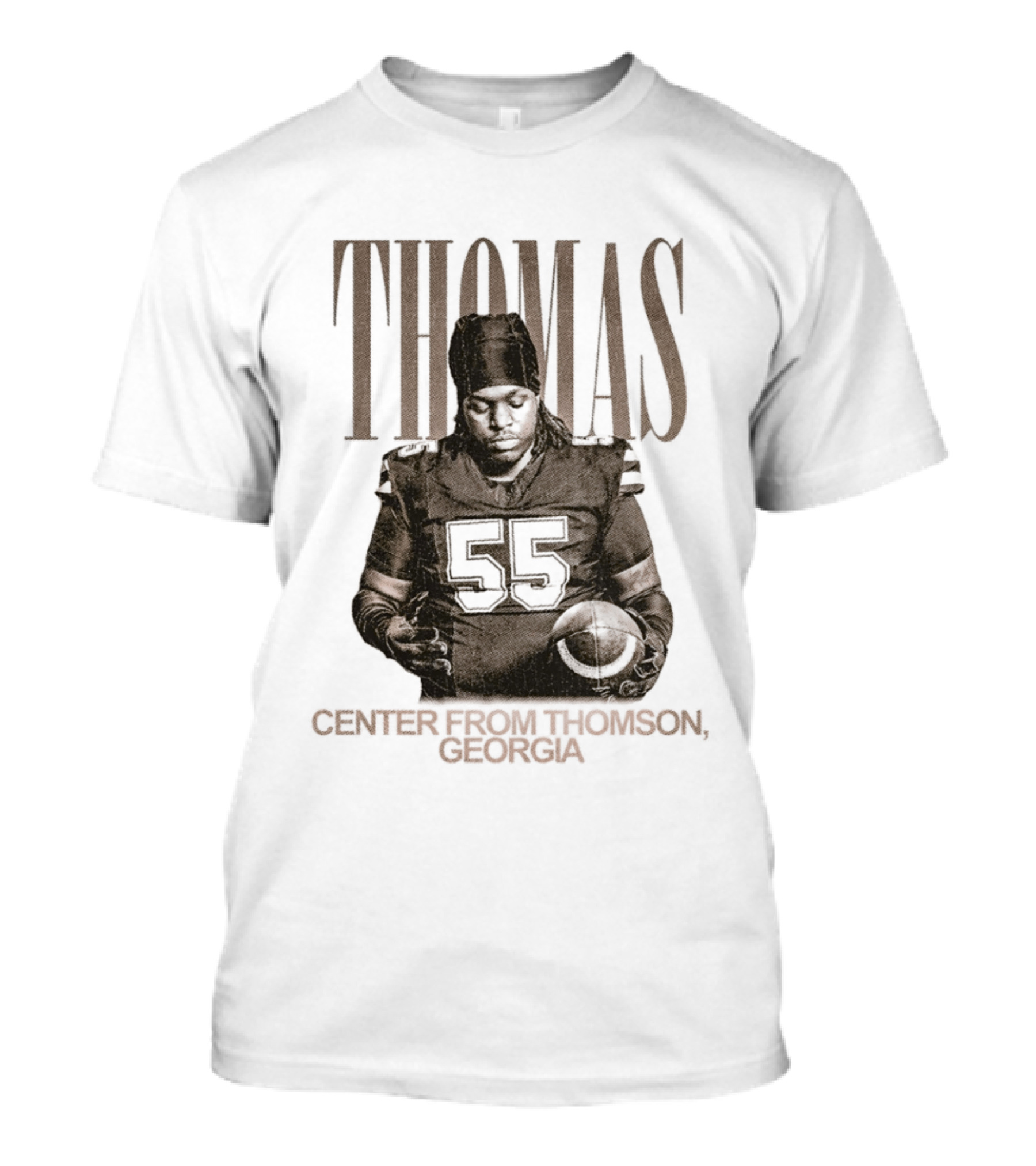 THOMAS 55 Center From Thomson Georgia T-Shirt