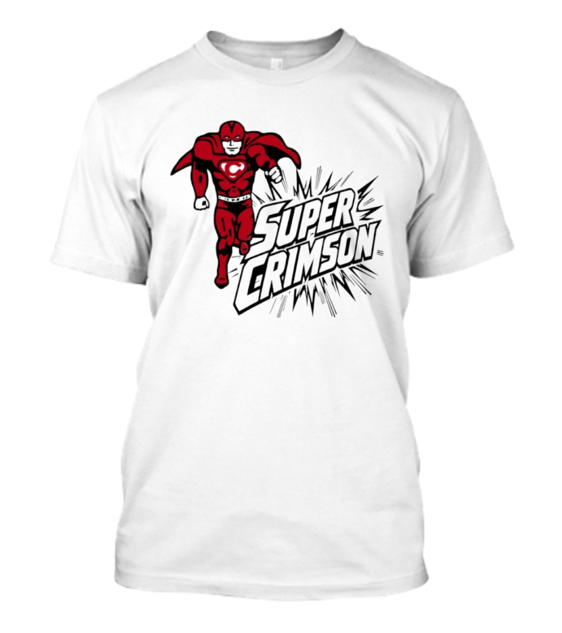 Super Crimson Hero Heart Emblem Burst T-Shirt