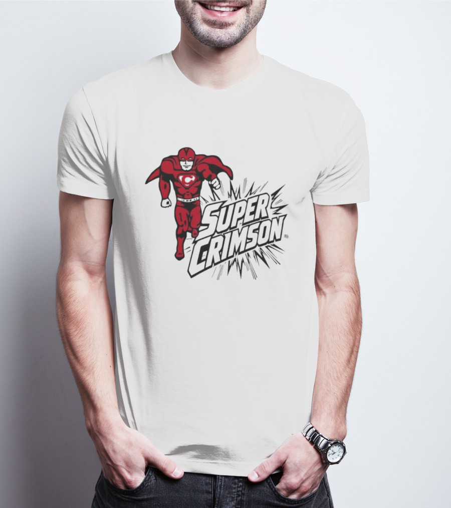 Super Crimson Hero Heart Emblem Burst T-Shirt
