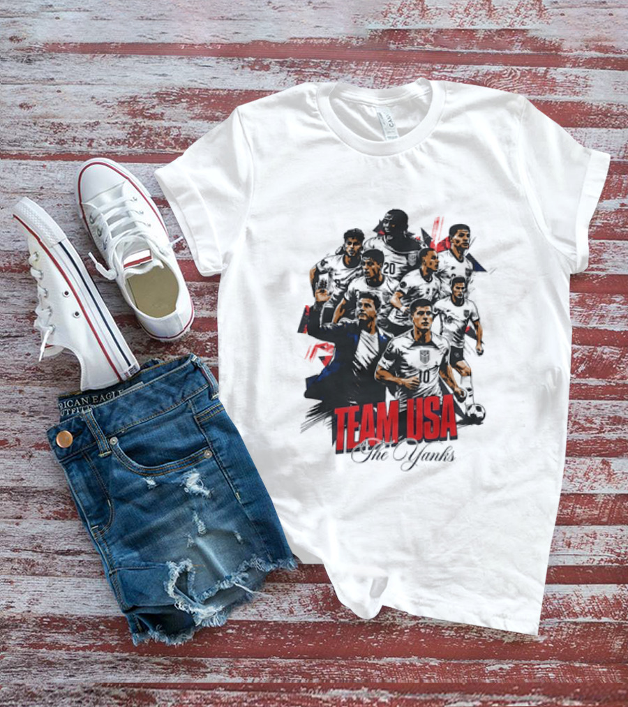 Team USA The Yanks USMNT Collage T-Shirt