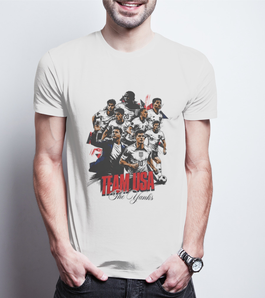 Team USA The Yanks USMNT Collage T-Shirt