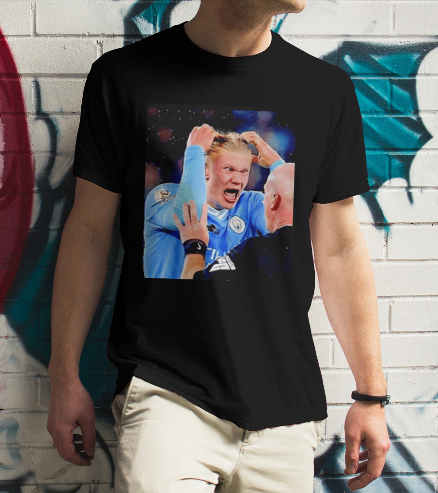 Erling Haaland Manchester City Emotional Reaction T-Shirt
