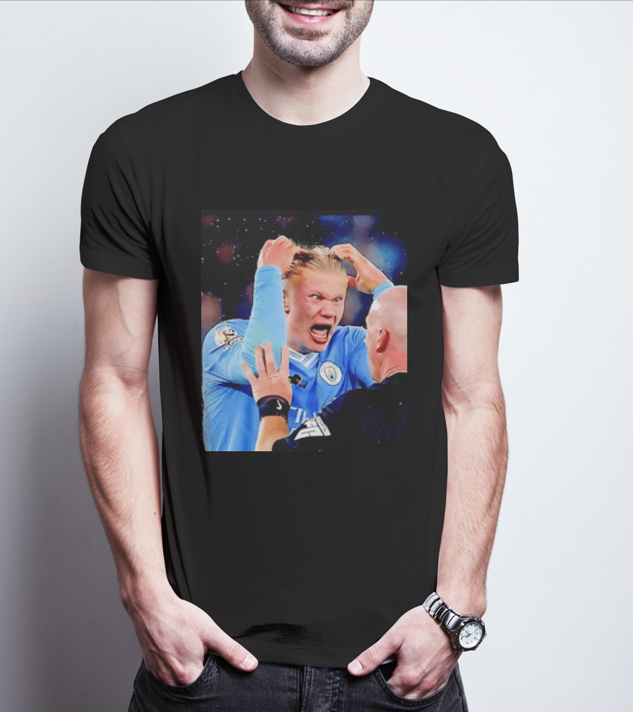 Erling Haaland Manchester City Emotional Reaction T-Shirt