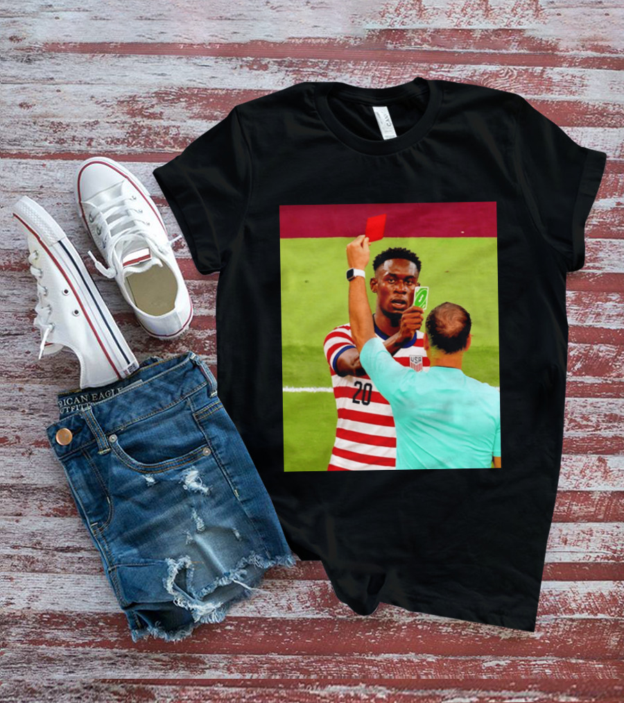 Folarin Balogun USMNT Number 20 Reverse Card Meme Soccer T-Shirt