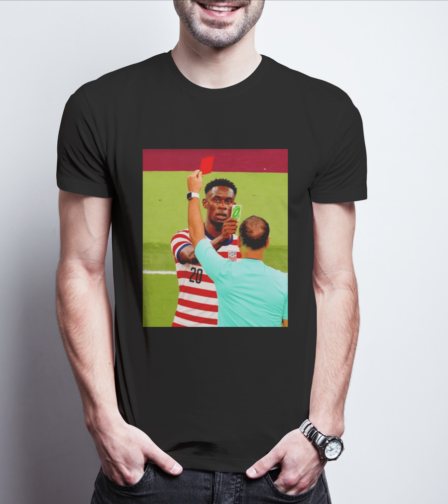 Folarin Balogun USMNT Number 20 Reverse Card Meme Soccer T-Shirt