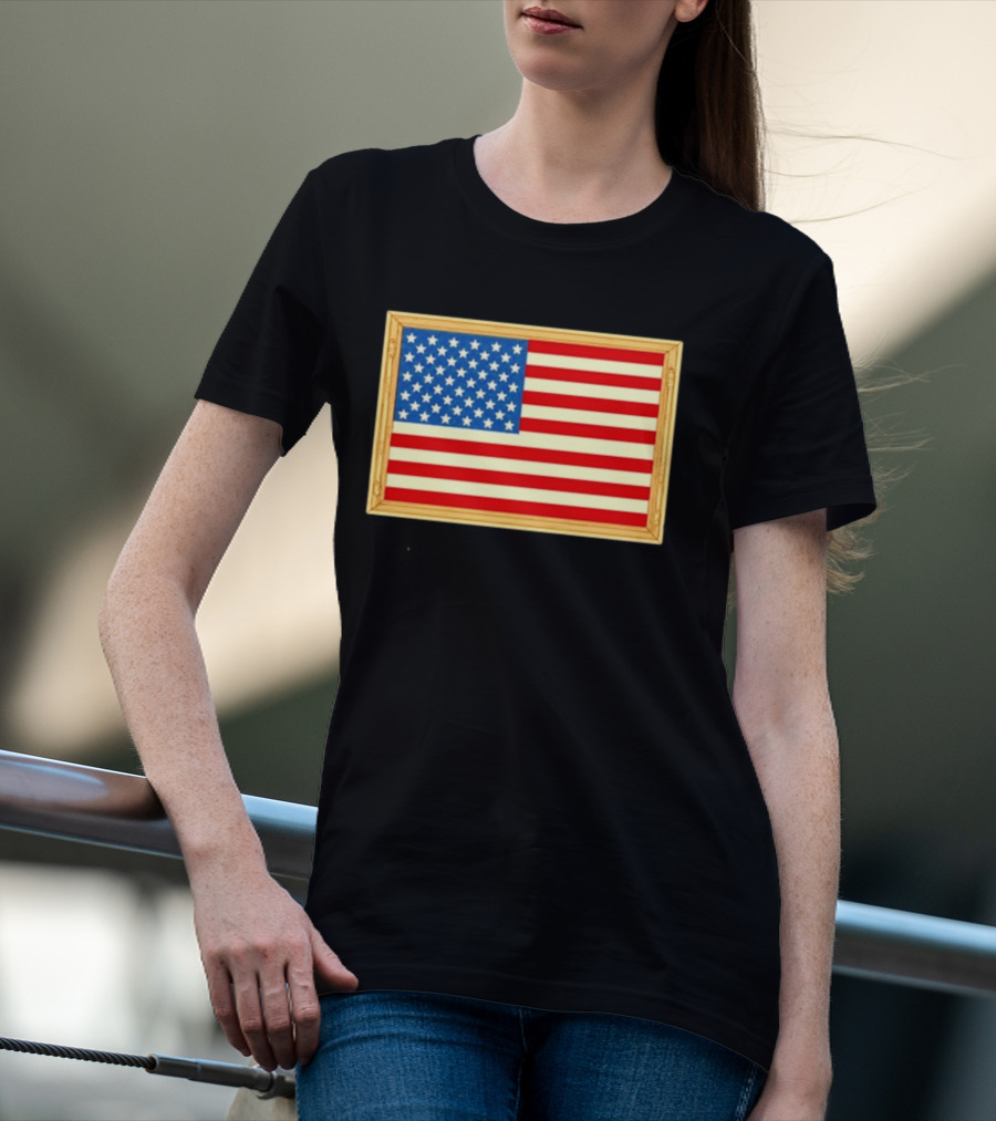 Theodore Roosevelt We Must Dare To Be Great American Flag T-Shirt