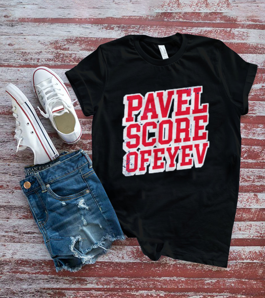 Pavel Score Vegas Golden Knights Distressed Dorofeyev T-Shirt