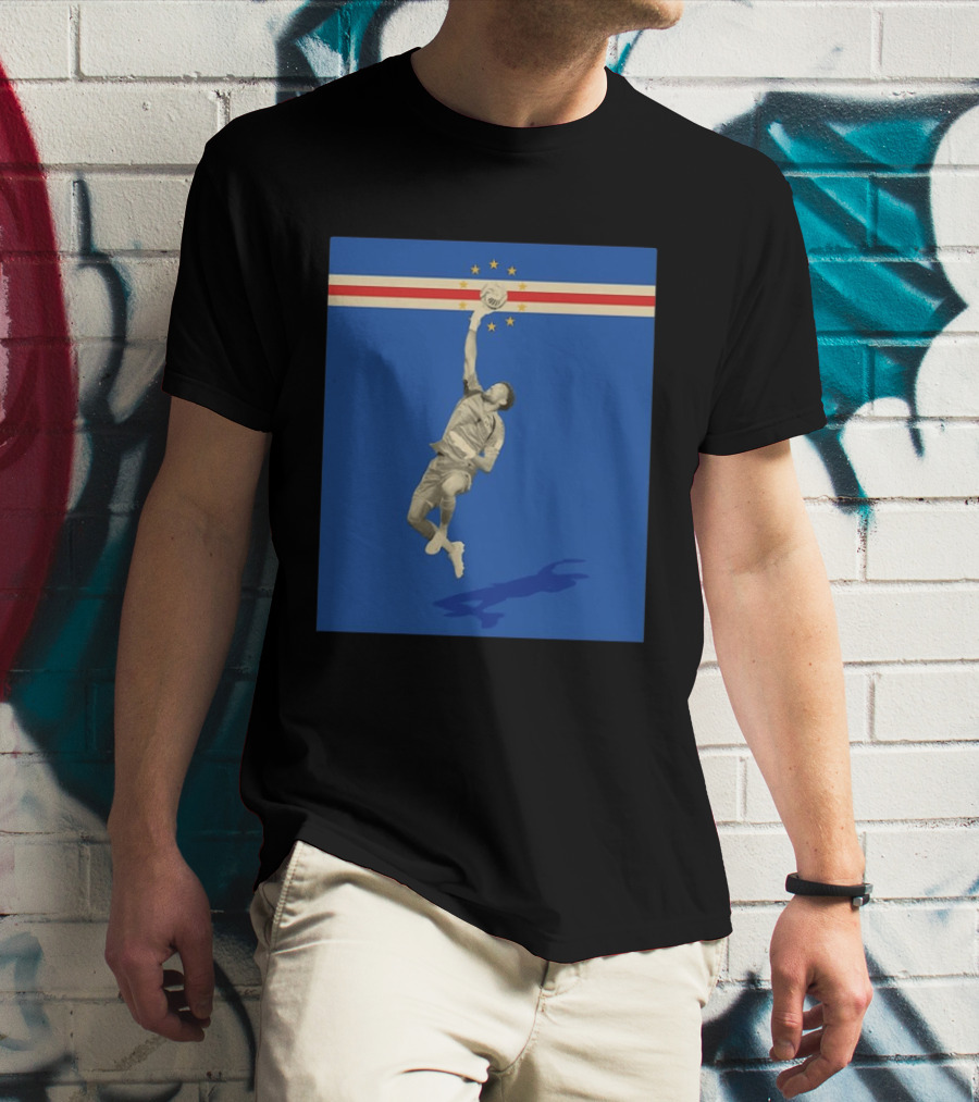 Vozinha Cape Verde African Cup Of Nations Soccer Star Goalkeeper Save T-Shirt