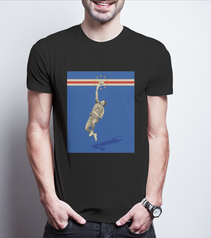 Vozinha Cape Verde African Cup Of Nations Soccer Star Goalkeeper Save T-Shirt