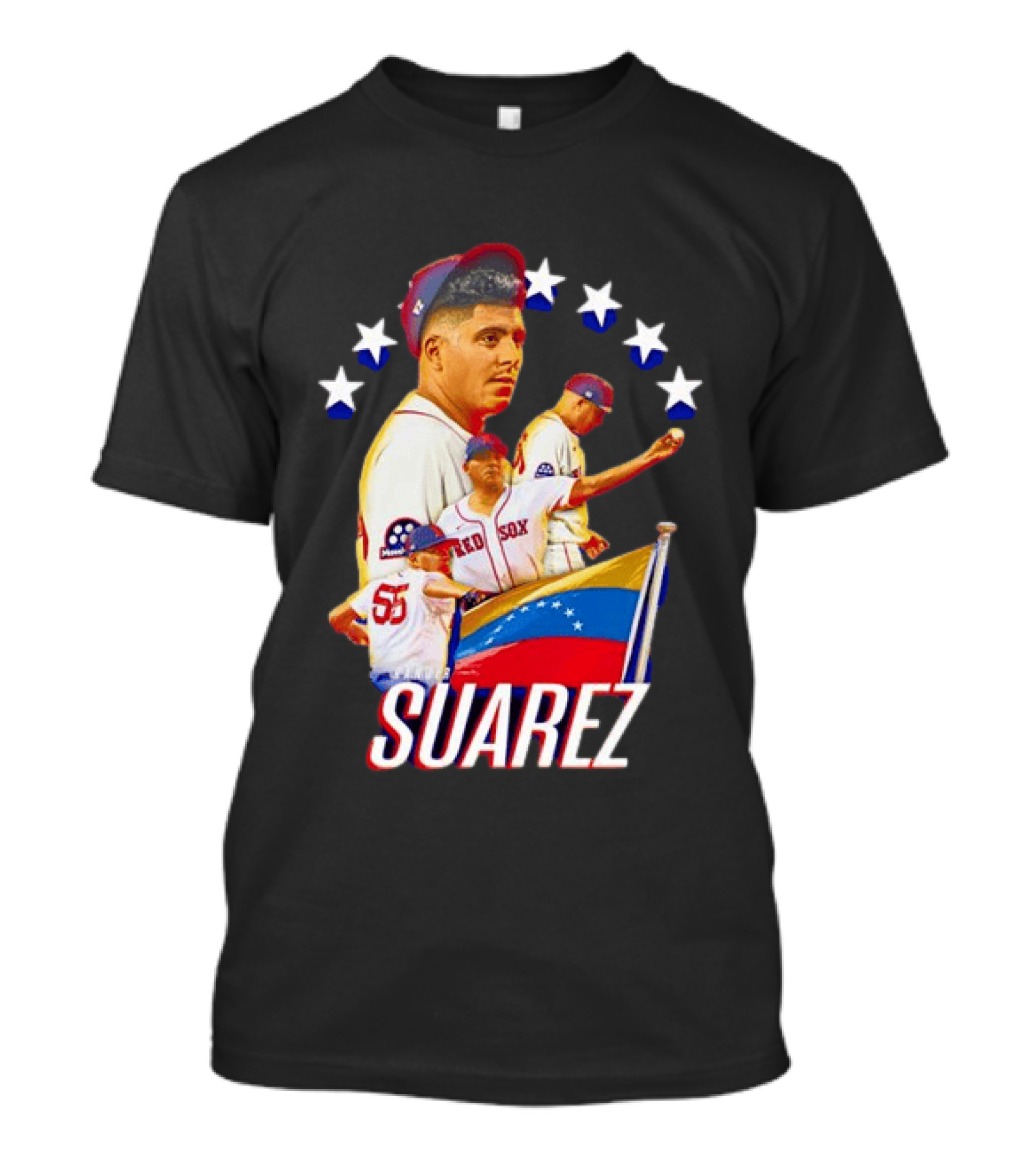 Ranger Suarez Philadelphia Phillies MLB Venezuela Flag Star Baseball T-Shirt
