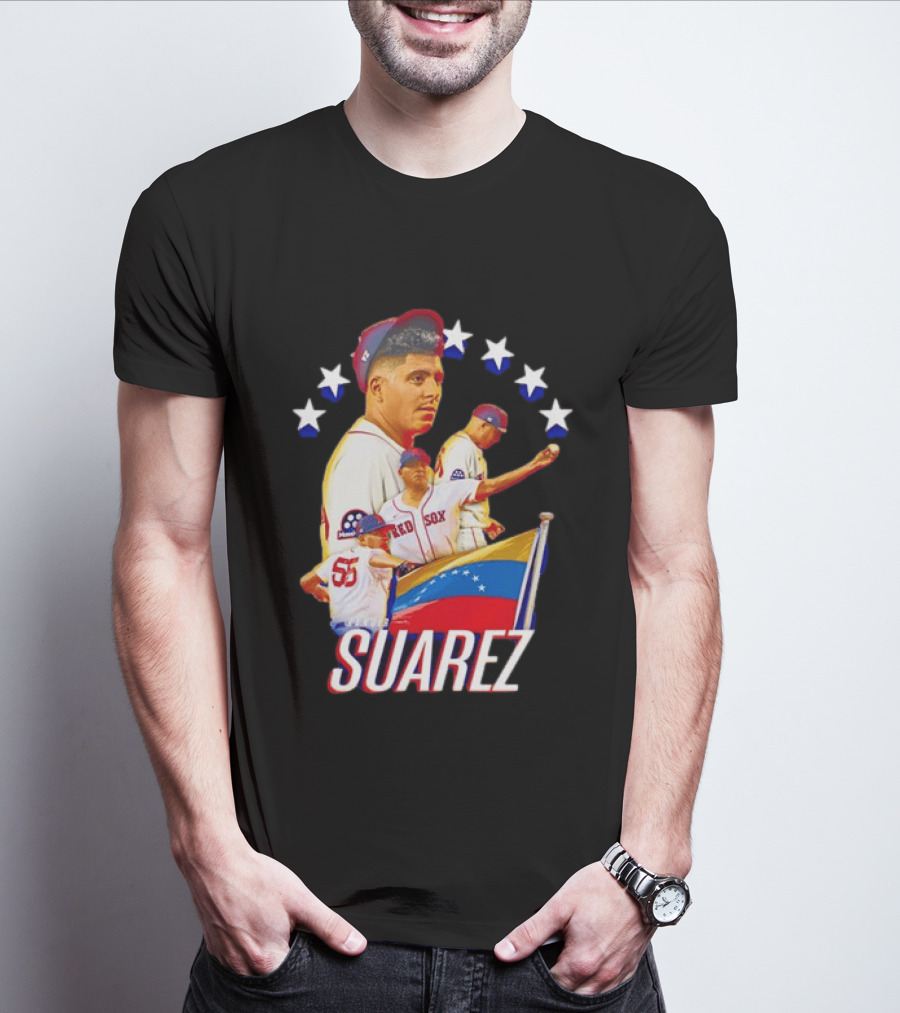 Ranger Suarez Philadelphia Phillies MLB Venezuela Flag Star Baseball T-Shirt