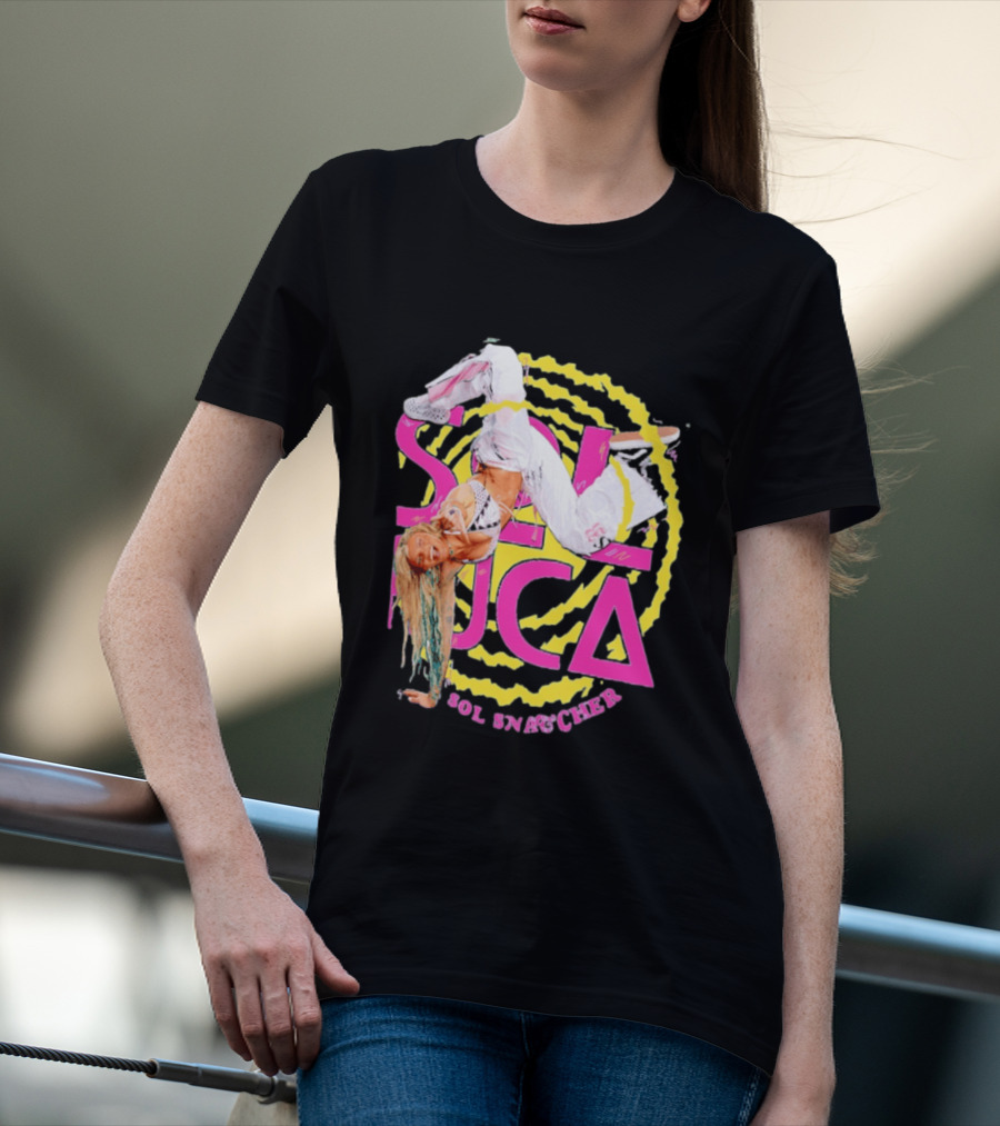 Sol Ruca Sol Snatcher WWE NXT Wrestling Star Colorful Backflip Action T-Shirt