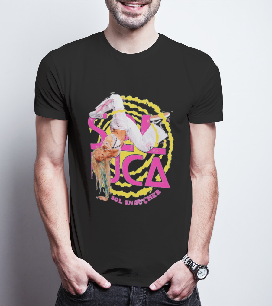 Sol Ruca Sol Snatcher WWE NXT Wrestling Star Colorful Backflip Action T-Shirt