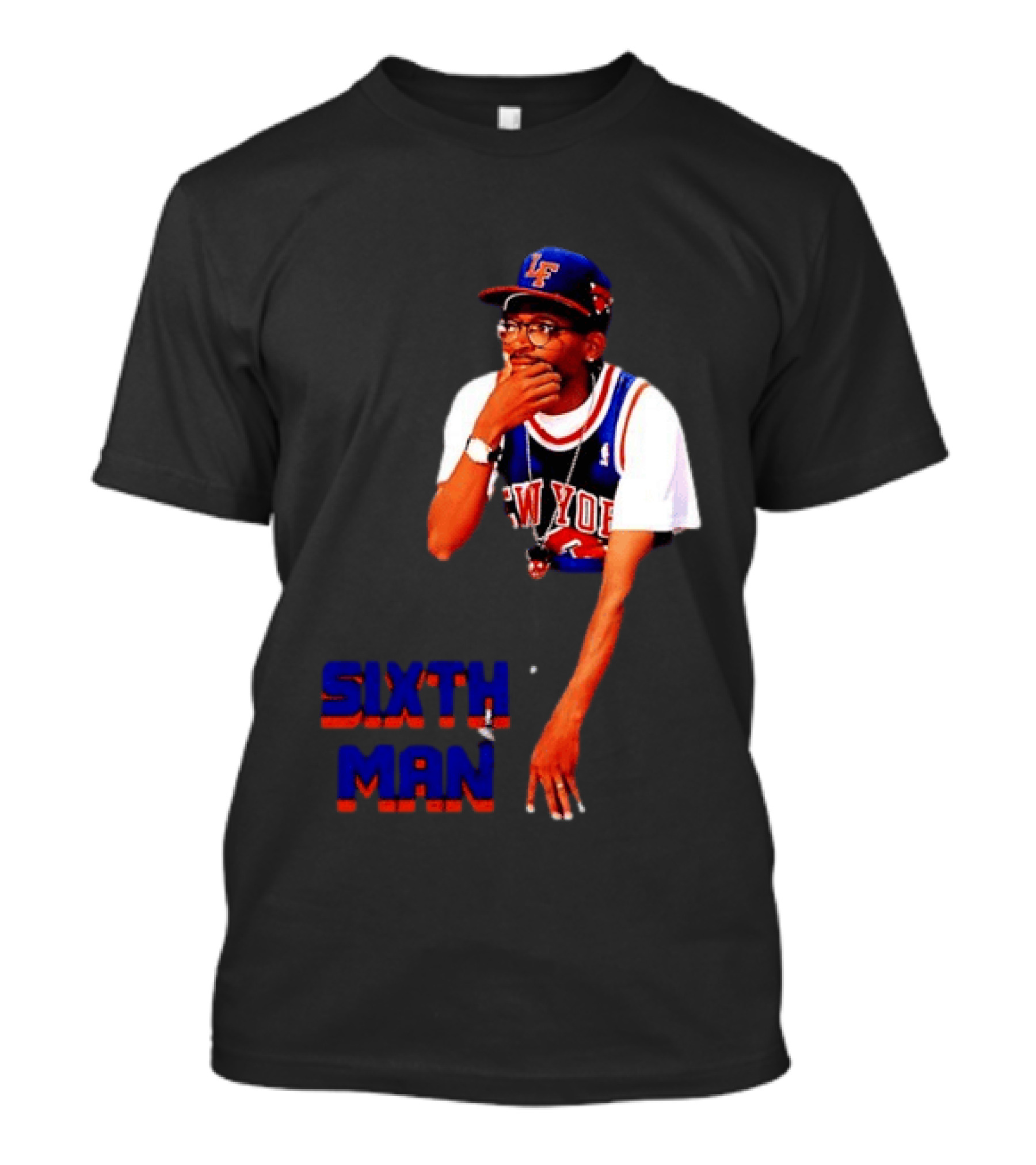Spike Lee New York Knicks Sixth Man Yankees Cap T-Shirt