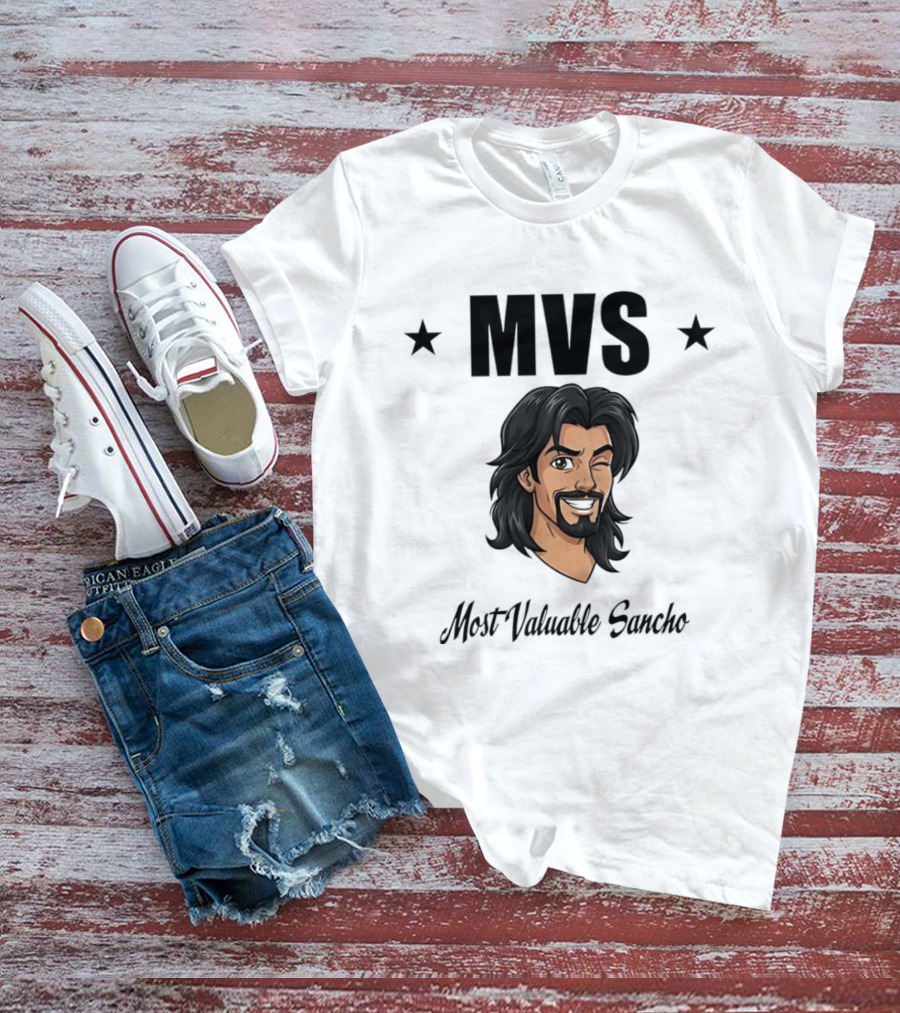 MVS Most Valuable Sancho Star Wink Humor T-Shirt