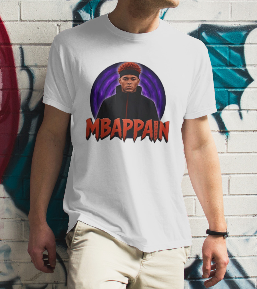 Mbappain Naruto Anime Crossover Meme T-Shirt