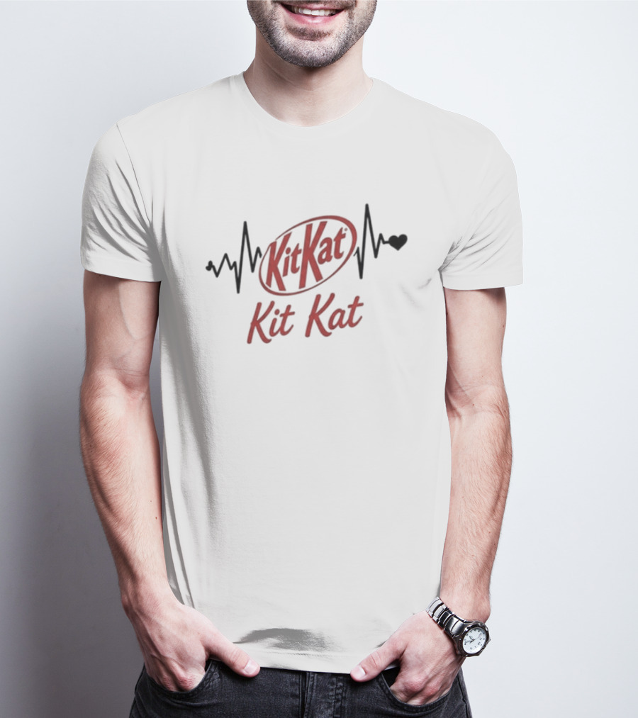 Heartbeat Kit Kat Addiction Lover T-Shirt
