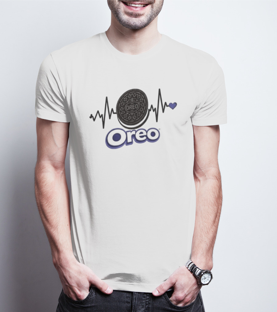 Heartbeat Oreo Addiction Lover T-Shirt