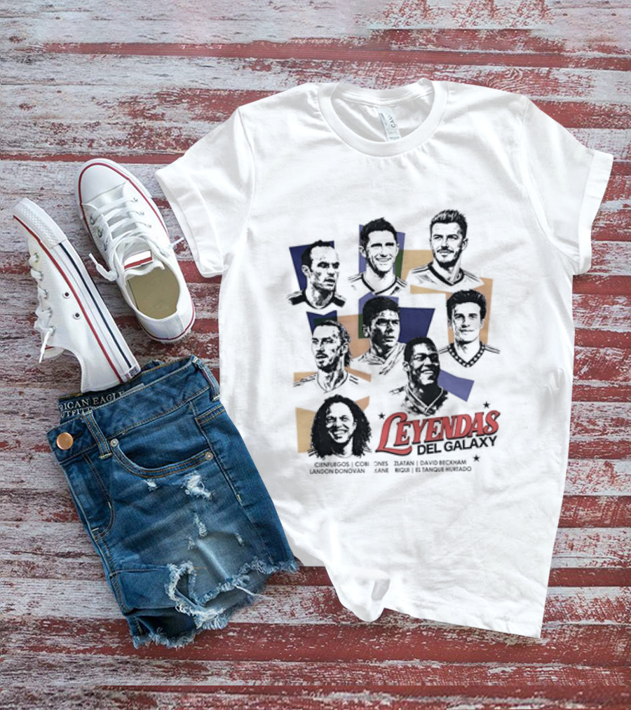 Leyendas Del Galaxy Celebrating Iconic LA Galaxy Figures T-Shirt
