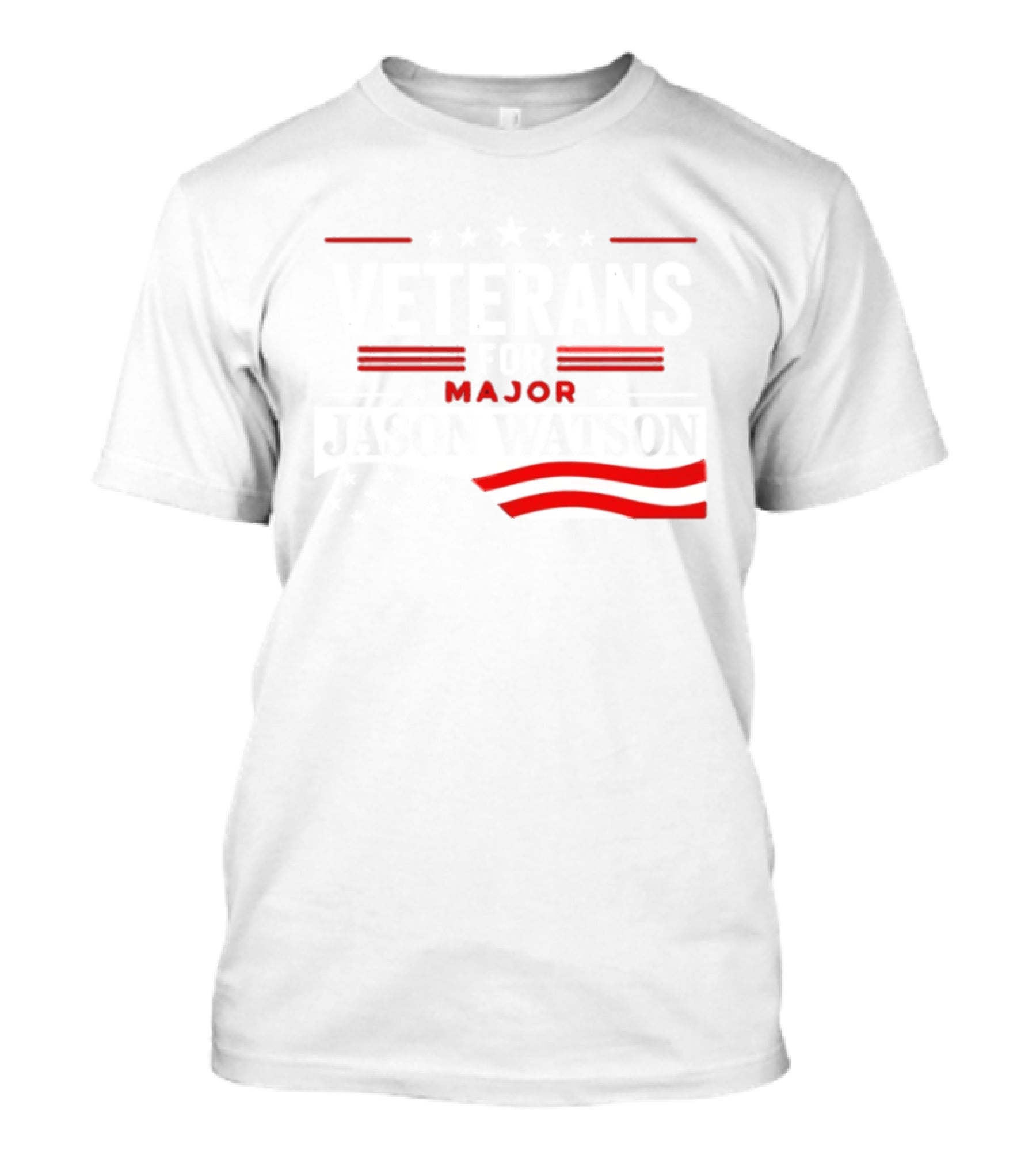 Veterans For Major Jason Watson American Flag Stars And Stripes T-Shirt