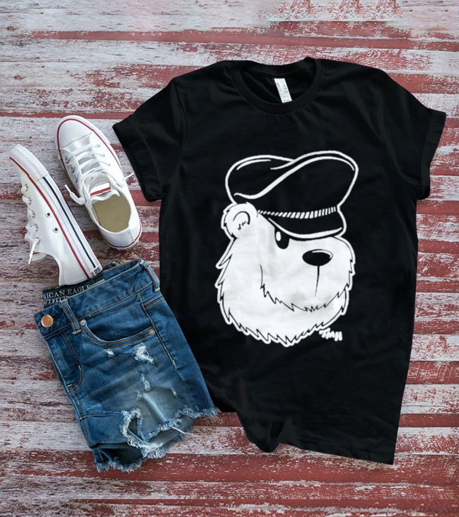 Bear With Police Officer Hat T-Shirt