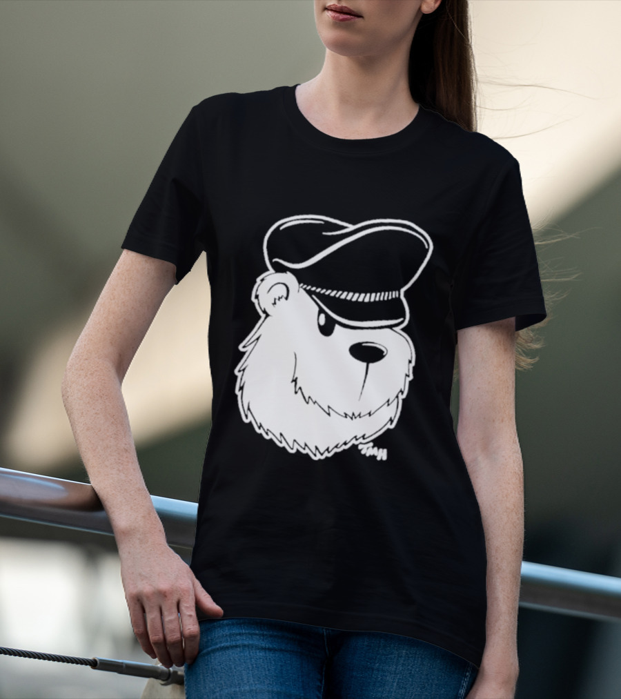 Bear With Police Officer Hat T-Shirt