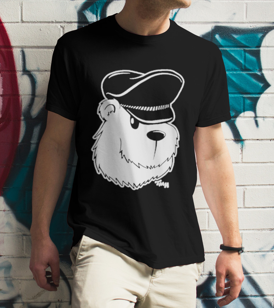 Bear With Police Officer Hat T-Shirt