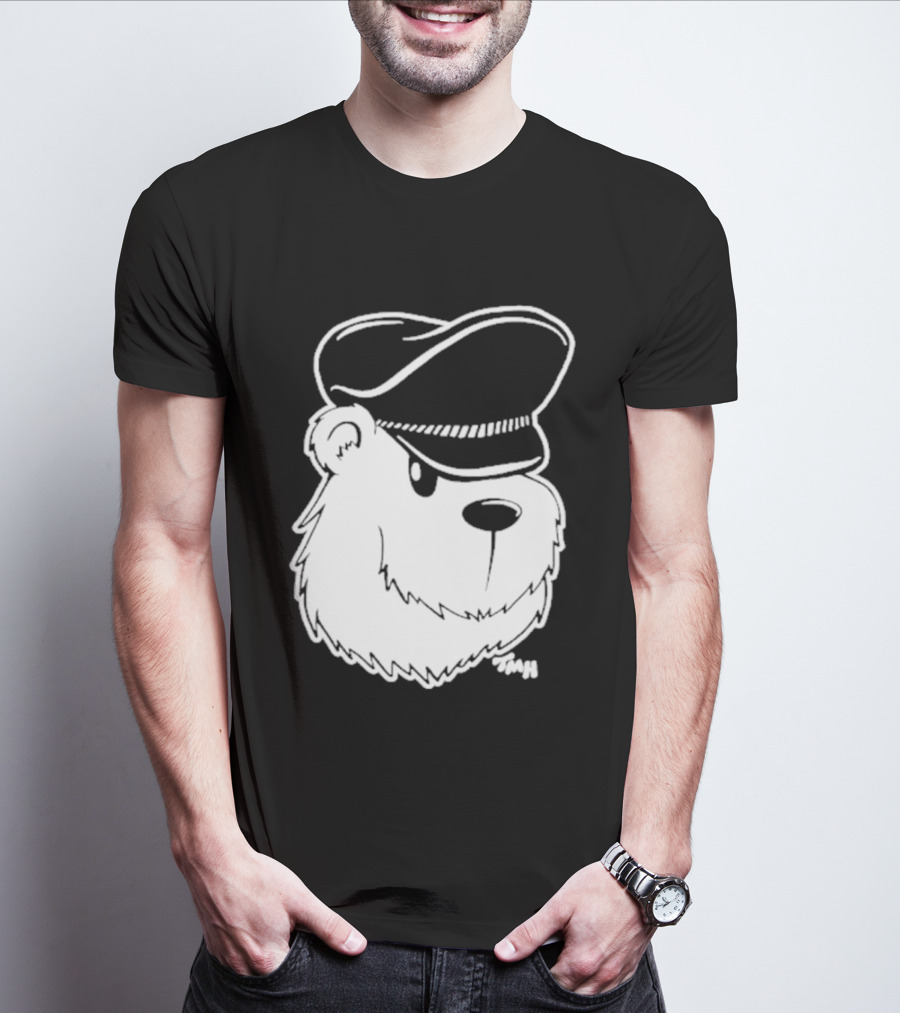 Bear With Police Officer Hat T-Shirt