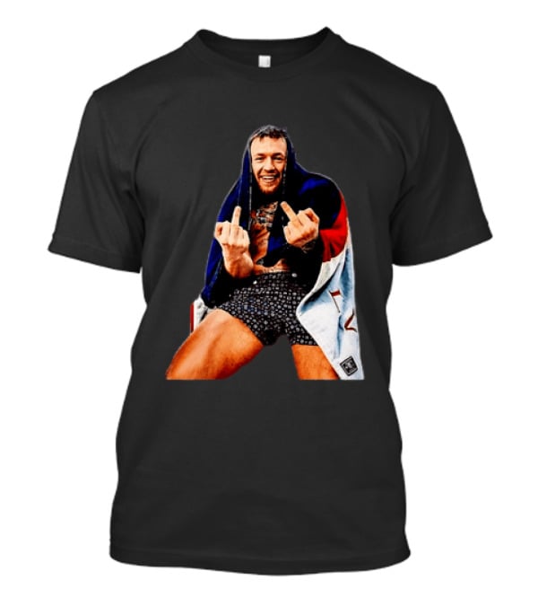 Conor McGregor The Notorious UFC MMA Middle Fingers T-Shirt