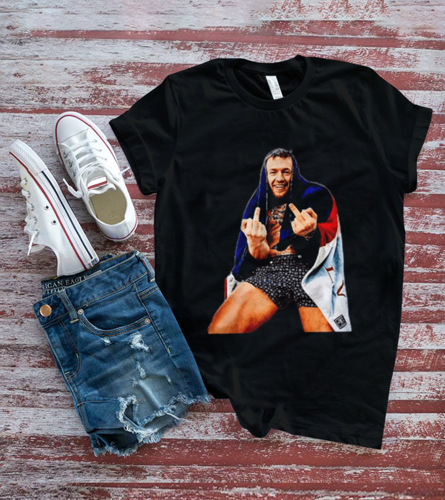 Conor McGregor The Notorious UFC MMA Middle Fingers T-Shirt