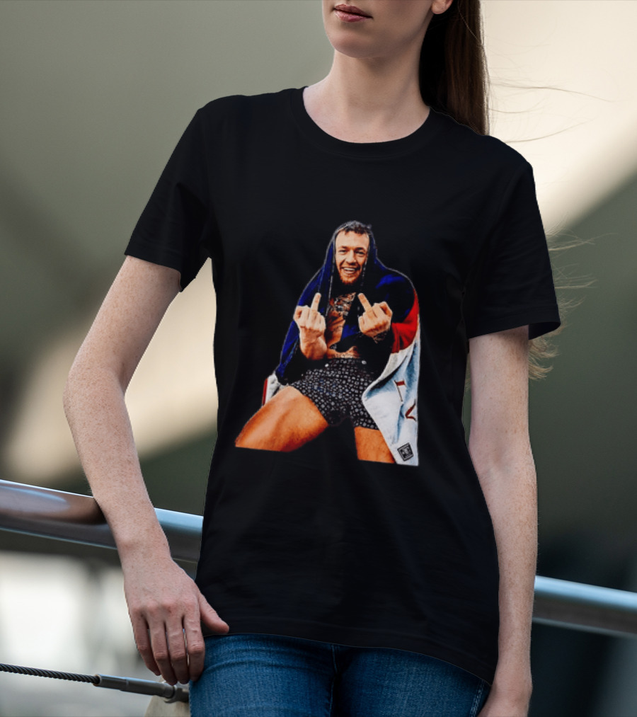 Conor McGregor The Notorious UFC MMA Middle Fingers T-Shirt