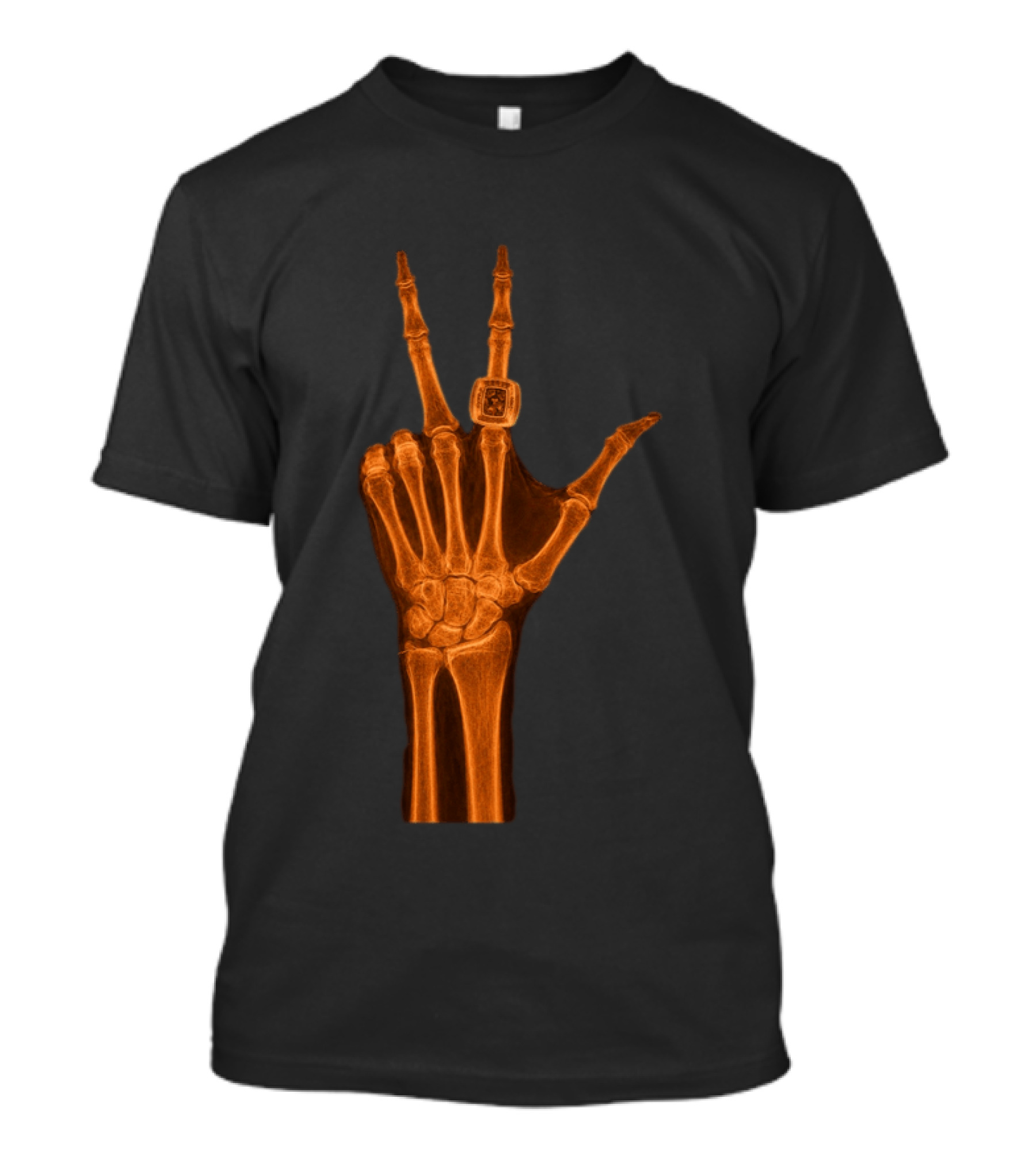 Jalen Brunson X Ray Peace Gesture With Championship Ring T-Shirt