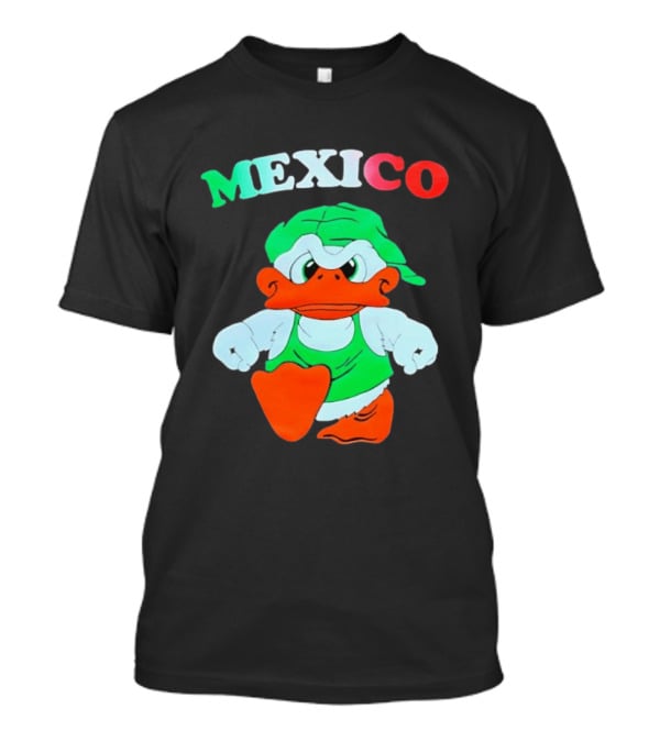 Mexico Duck Cartoon Green Outfit T-Shirt
