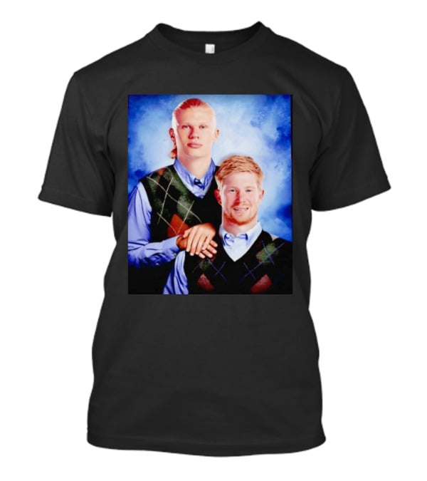 Erling Haaland Kevin De Bruyne Step Brothers Manchester City FC T-Shirt