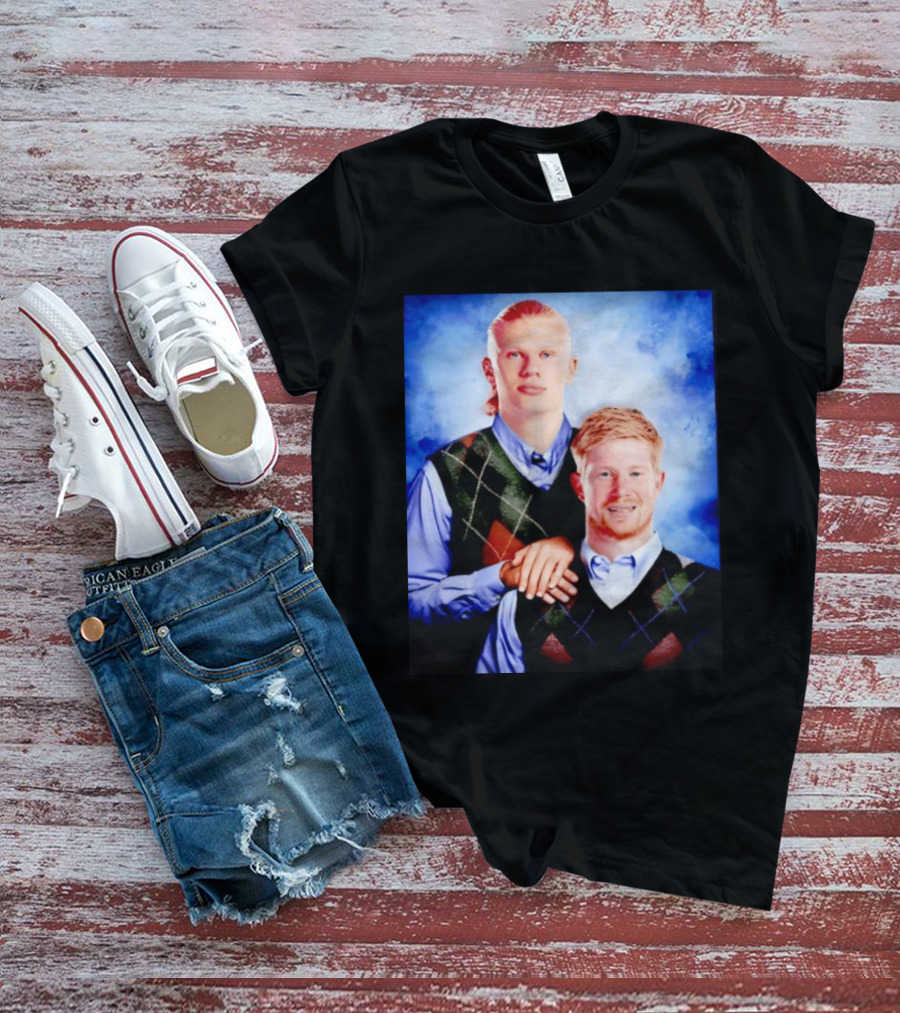 Erling Haaland Kevin De Bruyne Step Brothers Manchester City FC T-Shirt
