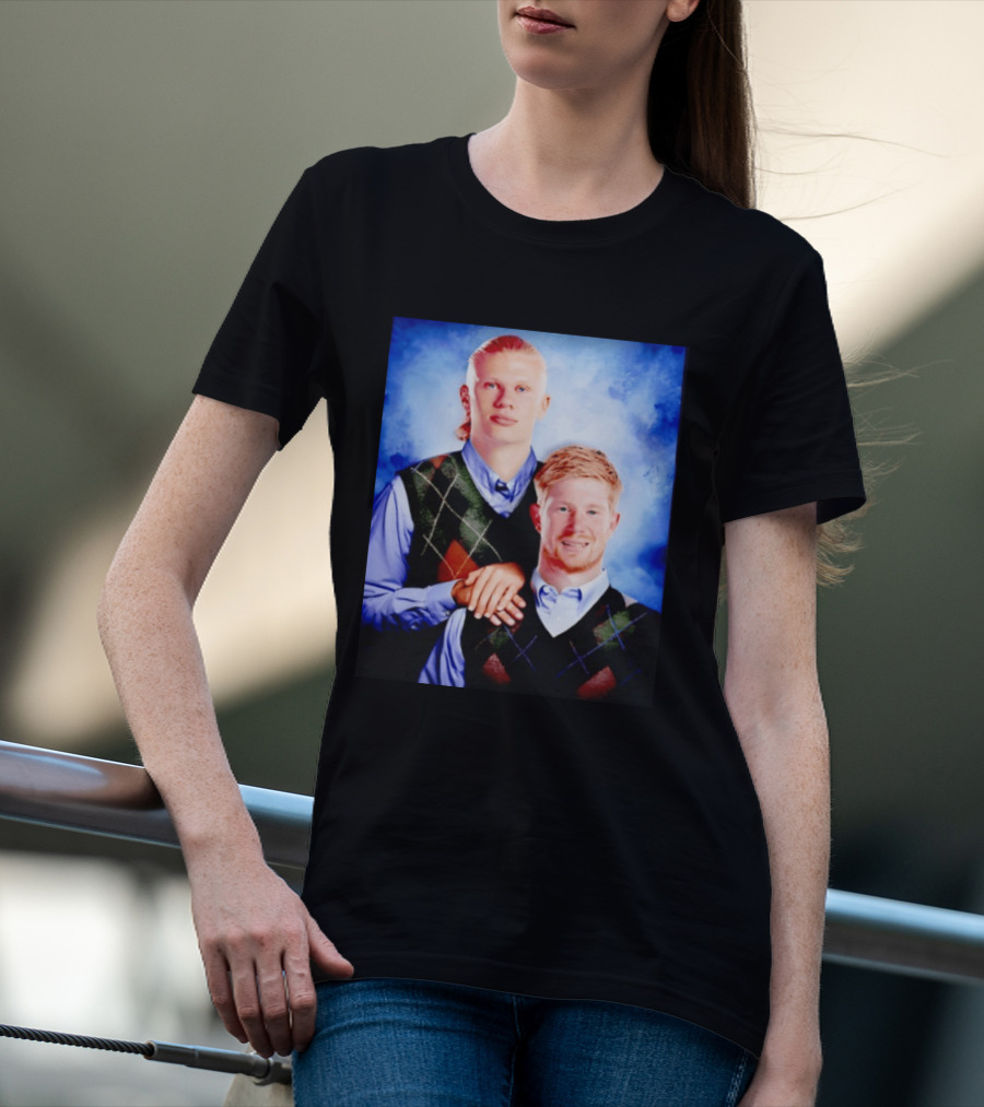 Erling Haaland Kevin De Bruyne Step Brothers Manchester City FC T-Shirt