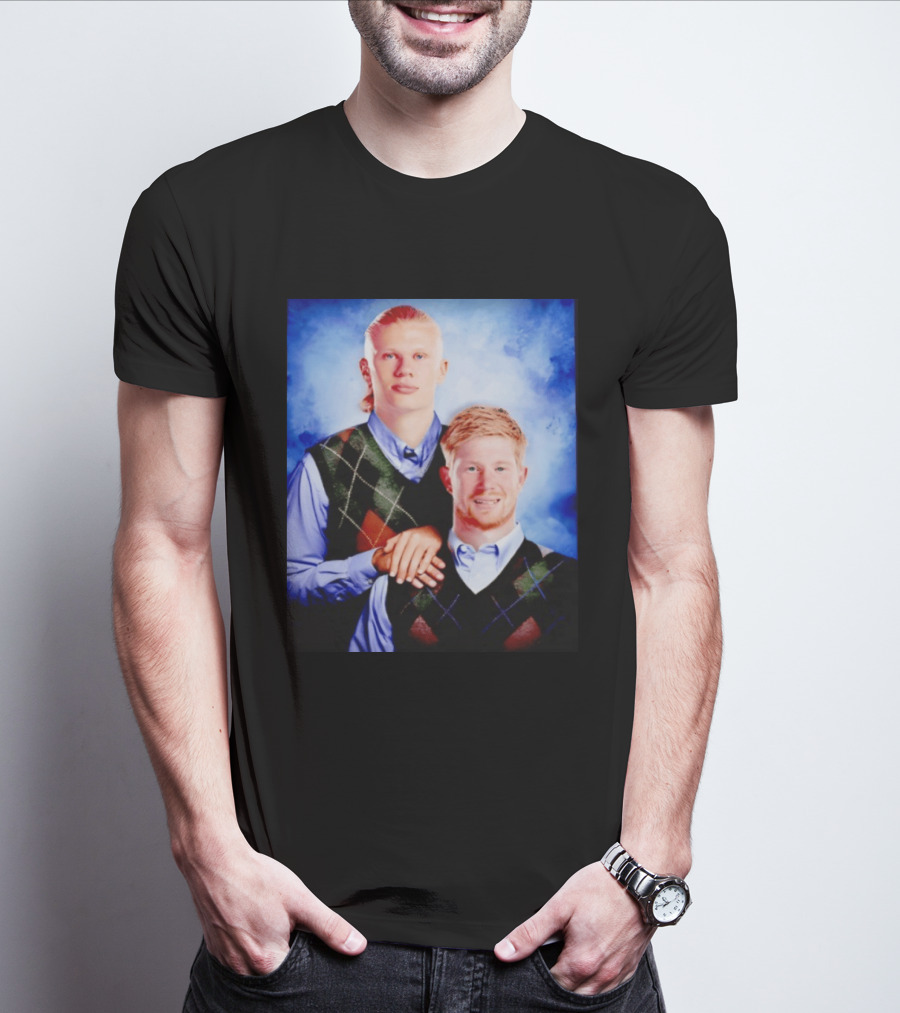 Erling Haaland Kevin De Bruyne Step Brothers Manchester City FC T-Shirt