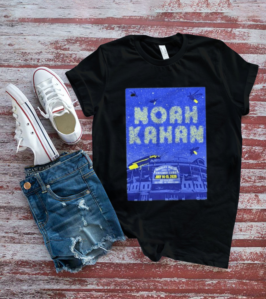 Noah Kahan Live At Wrigley Field Chicago Cubs July 14 15 2026 Event T-Shirt