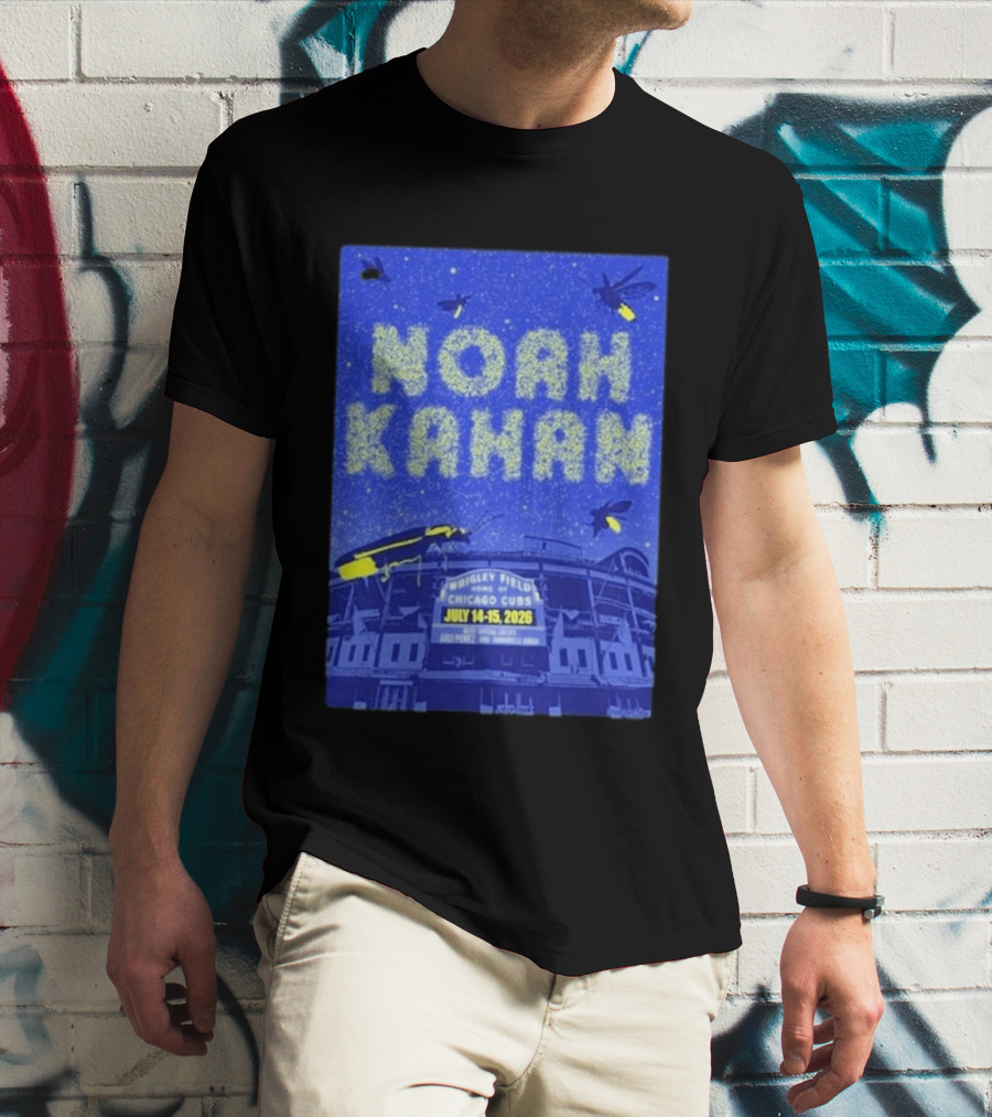 Noah Kahan Live At Wrigley Field Chicago Cubs July 14 15 2026 Event T-Shirt