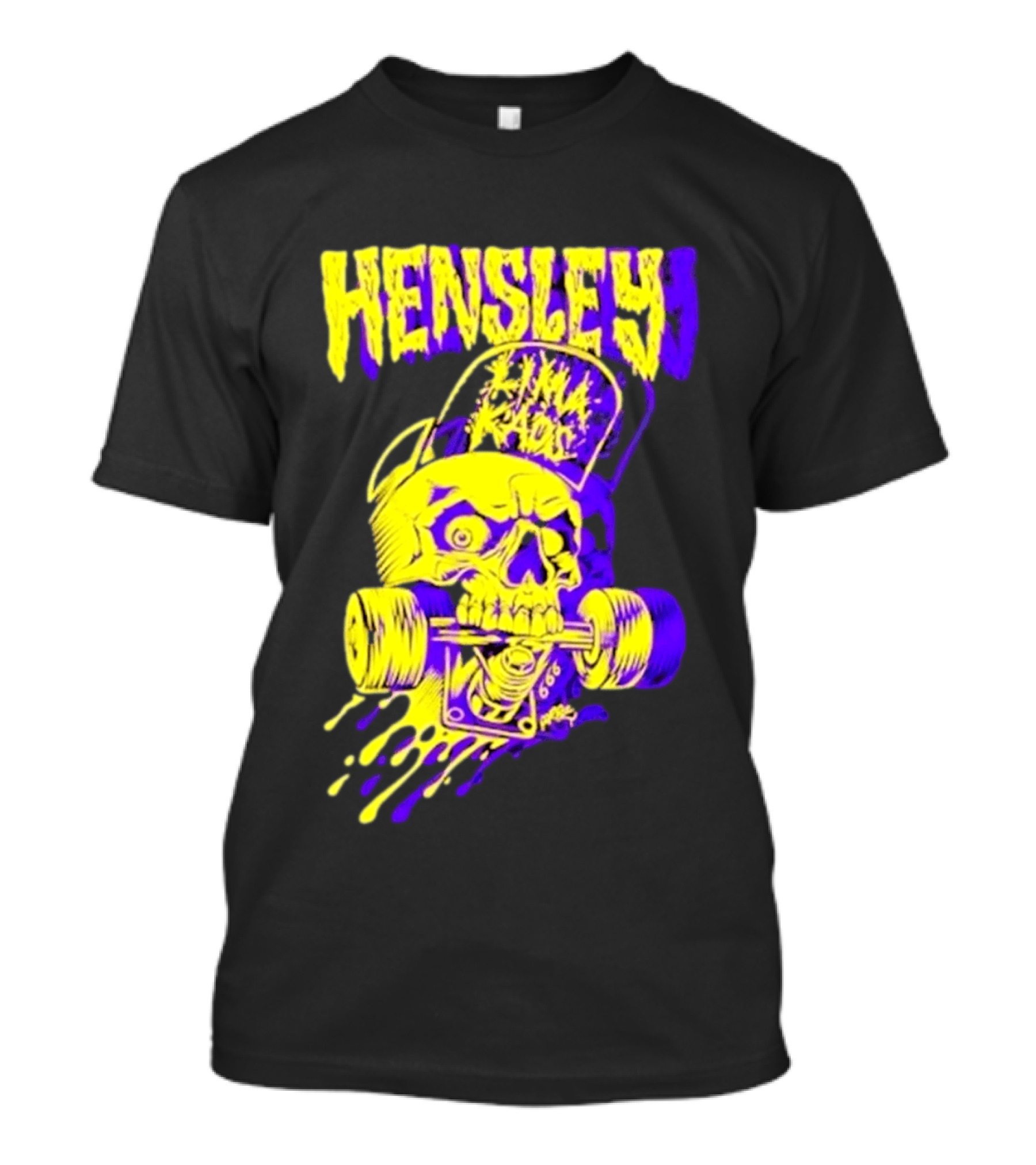 Hensley Lima Kaos Skull Skateboarding T-Shirt