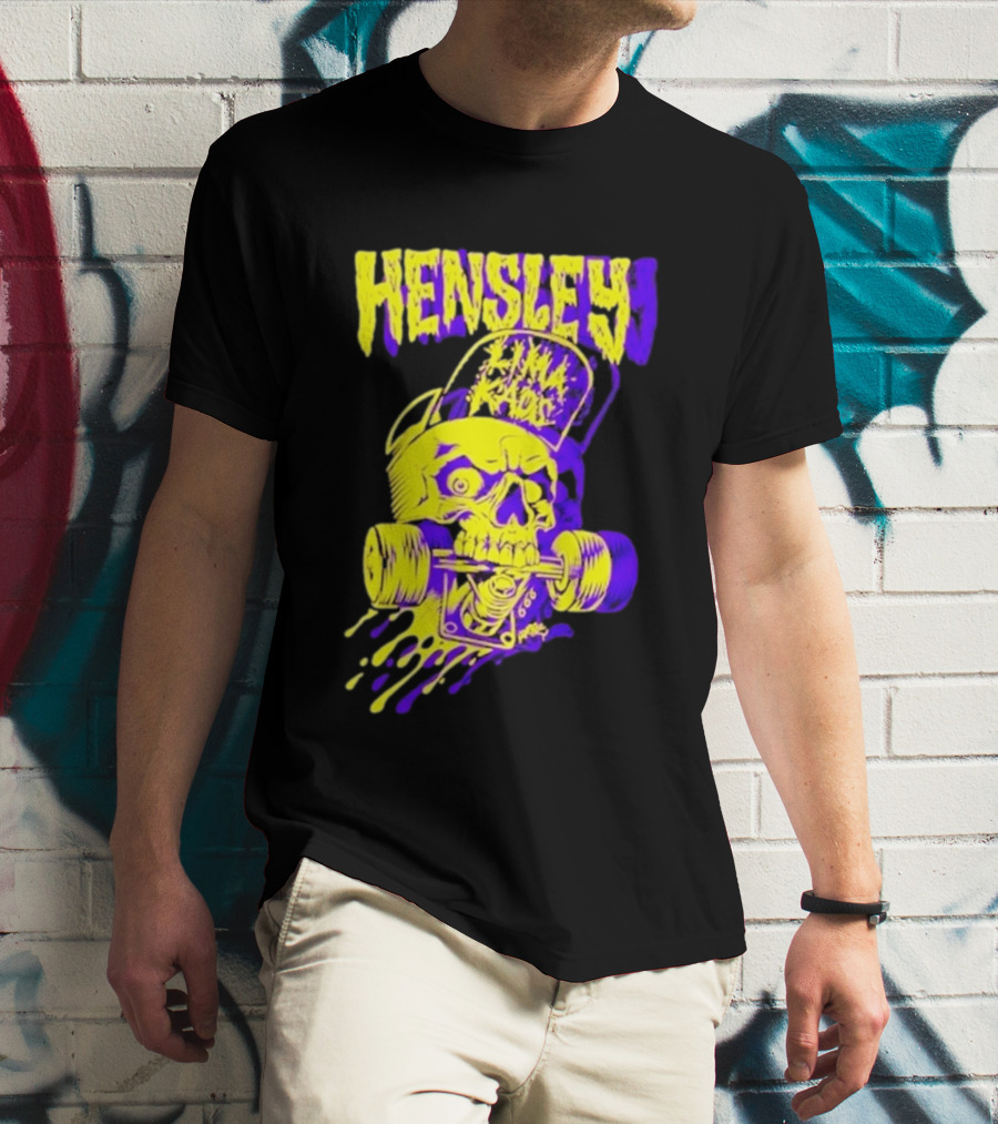 Hensley Lima Kaos Skull Skateboarding T-Shirt