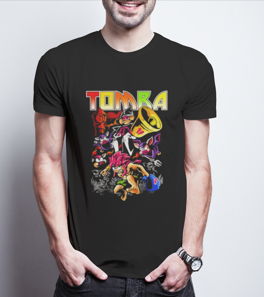 Tomba Video Game Playstation Colorful T-Shirt
