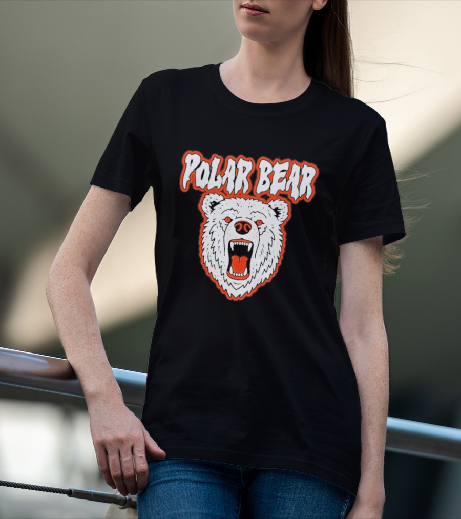Polar Bear Arctic Wildlife Predator Fierce Expression T-Shirt